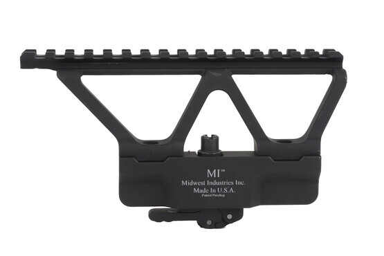 The Midwest Industries AK side rail mount places your optic directly over bore